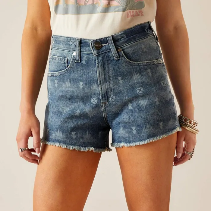 High Rise Southwest 3034 Short Southwest Laser Women Ariat Denim High Rise Southwest 3034 Short Southwest Laser Women Ariat Denim