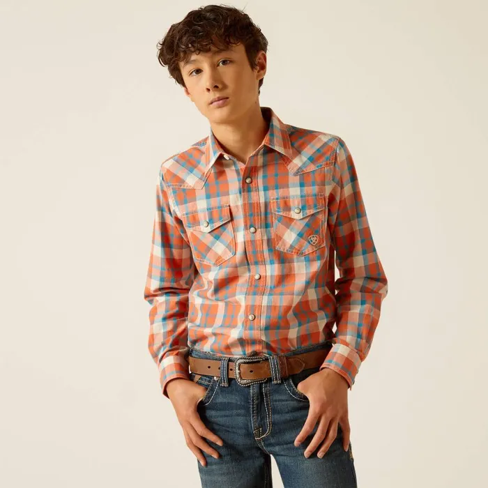 Hilario Retro Fit Shirt Arabesque Kids Ariat Button Down Shirts