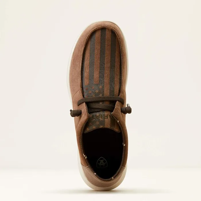 Hilo Brown Bomber Suedeamerican Flag Print Men Ariat Shoes and Sneakers Hilo Brown Bomber Suedeamerican Flag Print Men Ariat Shoes and Sneakers