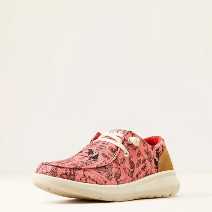 Hilo Coral Livestockdark Tan Suede Women Ariat Shoes and Sneakers