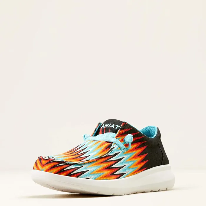 Hilo Stretch Lace Orange Blue Zig Zags Men Ariat Shoes and Sneakers