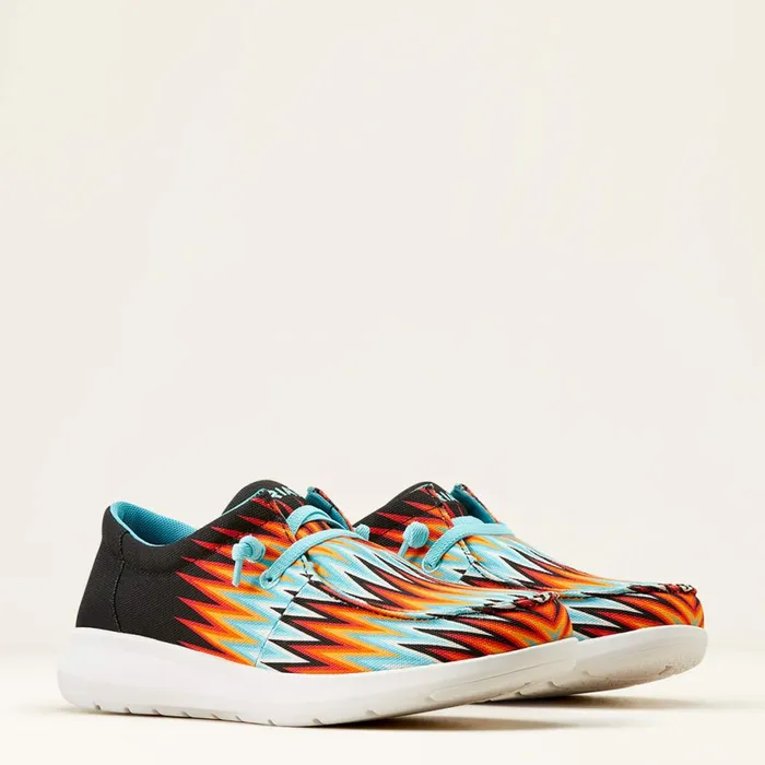 Hilo Stretch Lace Orange Blue Zig Zags Men Ariat Shoes and Sneakers Hilo Stretch Lace Orange Blue Zig Zags Men Ariat Shoes and Sneakers