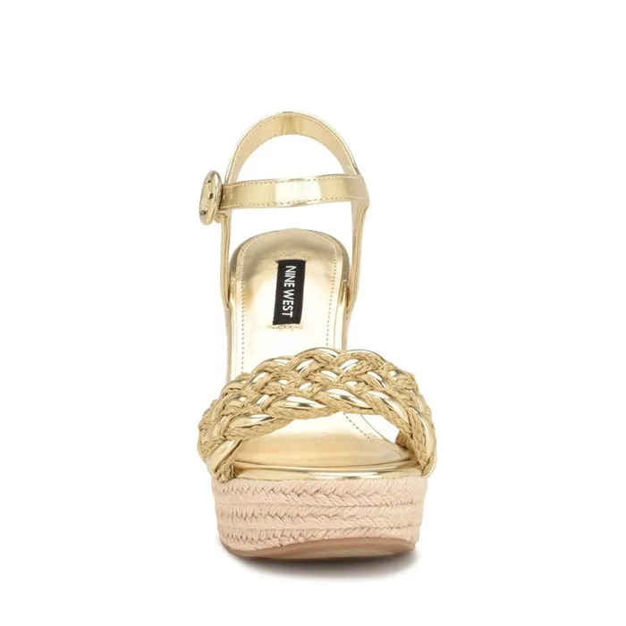 Hosana Espadrille Wedge Sandals Platino Women Nine West Wedges Hosana Espadrille Wedge Sandals Platino Women Nine West Wedges
