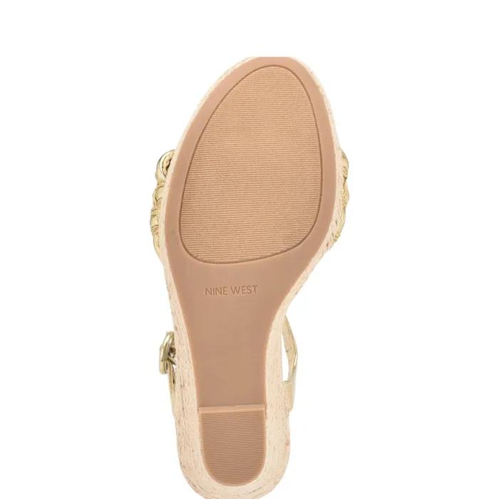 Hosana Espadrille Wedge Sandals Platino Women Nine West Wedges Hosana Espadrille Wedge Sandals Platino Women Nine West Wedges
