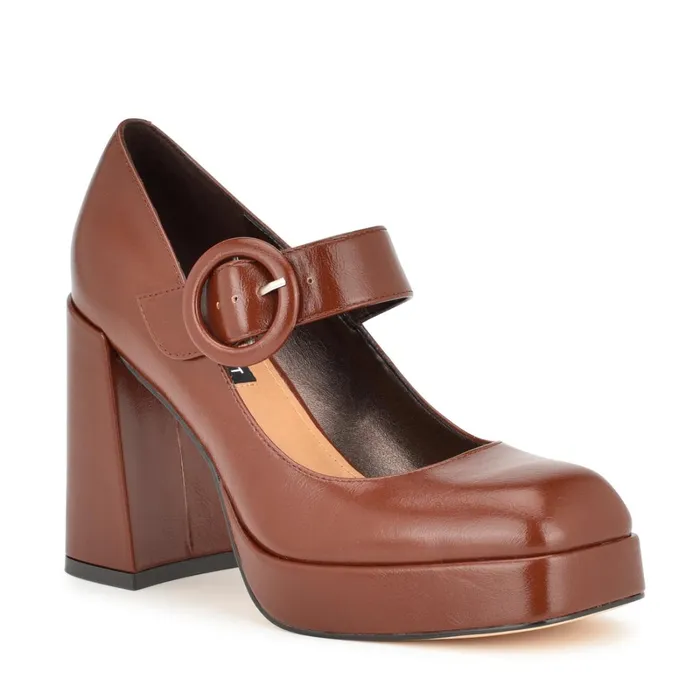 Huns Dress Pumps Medium Brown Women Nine West Pumps Huns Dress Pumps Medium Brown Women Nine West Pumps