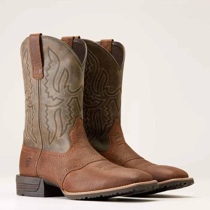 Hybrid Ranchway Western Boot Earth Men Ariat Western Boots Hybrid Ranchway Western Boot Earth Men Ariat Western Boots