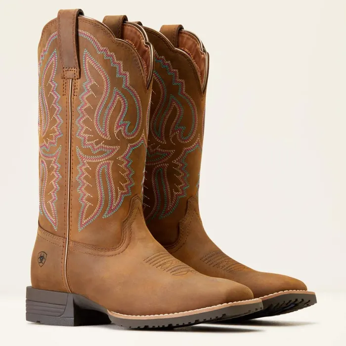 Hybrid Ranchwork Western Boot Distressed Tan Women Ariat Western Boots Hybrid Ranchwork Western Boot Distressed Tan Women Ariat Western Boots