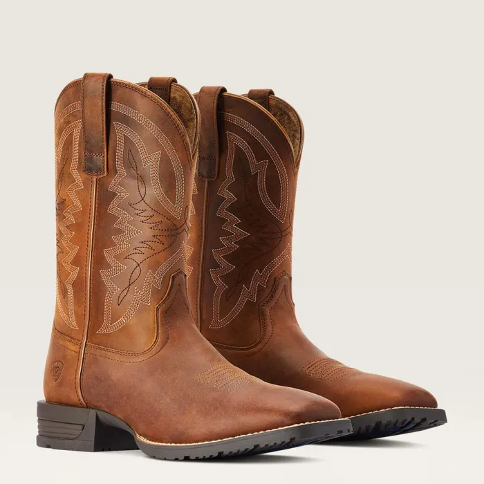 Hybrid Ranchwork Western Boot Thatch Brown Men Ariat Western Boots Hybrid Ranchwork Western Boot Thatch Brown Men Ariat Western Boots