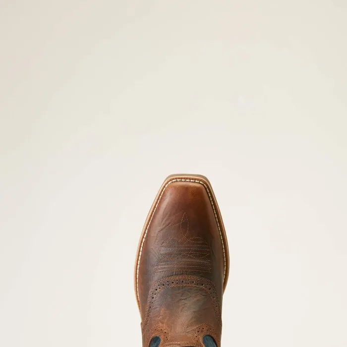 Hybrid Roughstock Square Toe Cowboy Boot Fiery Brown Crunch Men Ariat Western Boots Hybrid Roughstock Square Toe Cowboy Boot Fiery Brown Crunch Men Ariat Western Boots