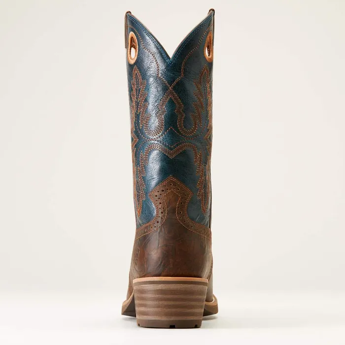 Hybrid Roughstock Square Toe Cowboy Boot Fiery Brown Crunch Men Ariat Western Boots Hybrid Roughstock Square Toe Cowboy Boot Fiery Brown Crunch Men Ariat Western Boots