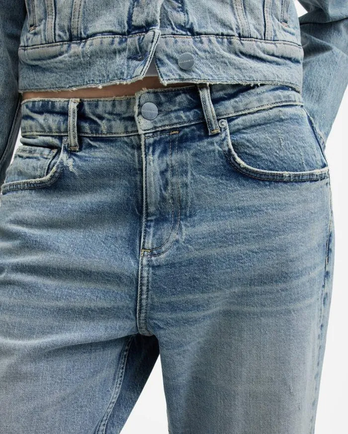 Ida Cropped Straight Denim Jeans Vintage Indigo Women AllSaints Pants and Leggings Ida Cropped Straight Denim Jeans Vintage Indigo Women AllSaints Pants and Leggings