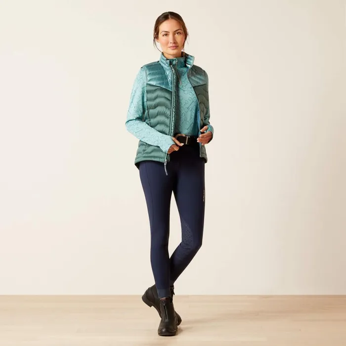 Ideal Down Vest Iridescent Arcticsilver Pine Women Ariat Jackets and Vests Ideal Down Vest Iridescent Arcticsilver Pine Women Ariat Jackets and Vests