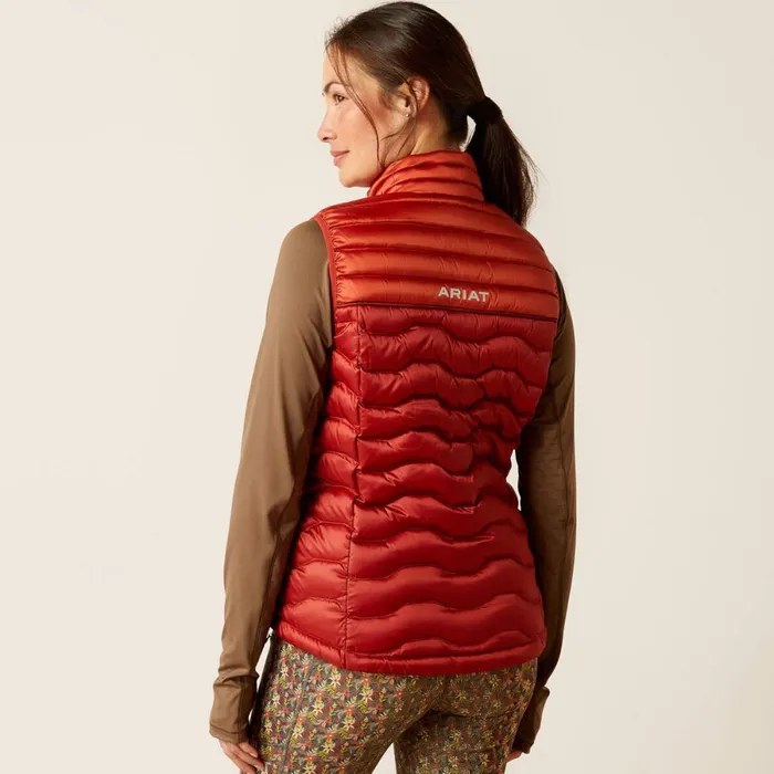 Ideal Down Vest Iridescent Red Ochreburnt Bri Women Ariat English Riding Ideal Down Vest Iridescent Red Ochreburnt Bri Women Ariat English Riding