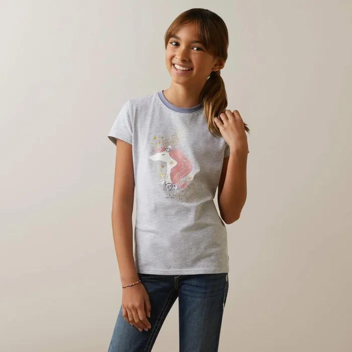 Imagine TShirt Heather Grey Kids Ariat English Riding Clothing