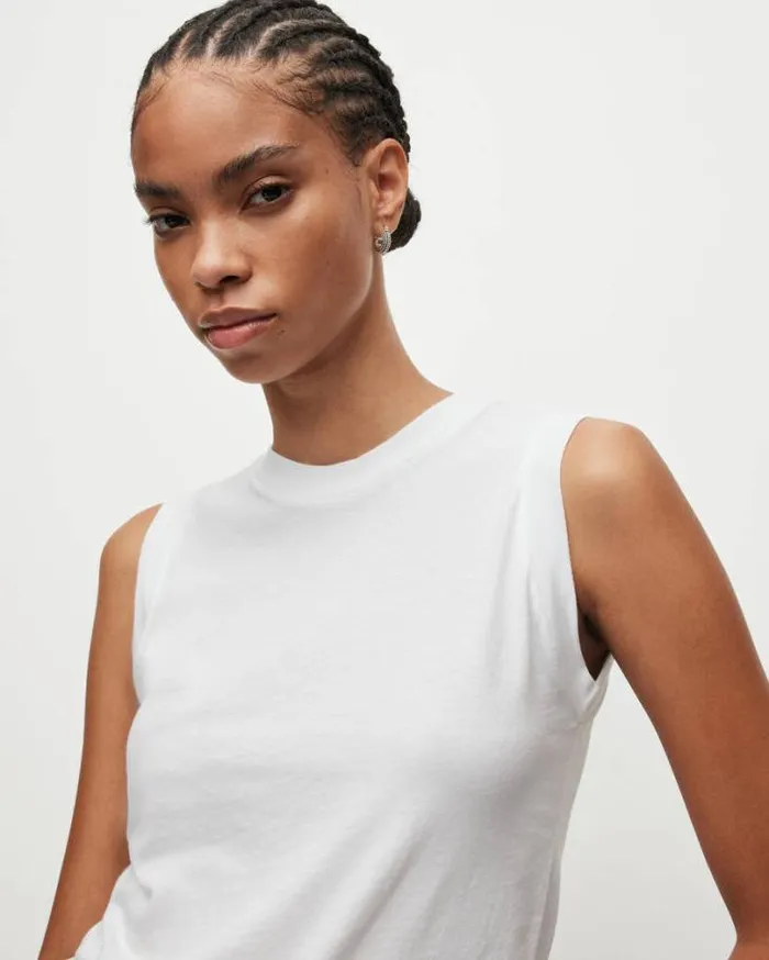 Imogen Tank Optic White Women AllSaints Tops and Shirts