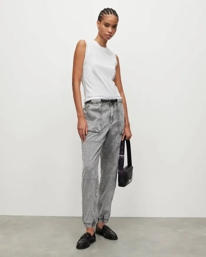 Imogen Tank Optic White Women AllSaints Tops and Shirts