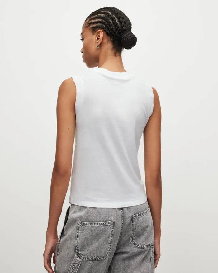 Imogen Tank Optic White Women AllSaints Tops and Shirts