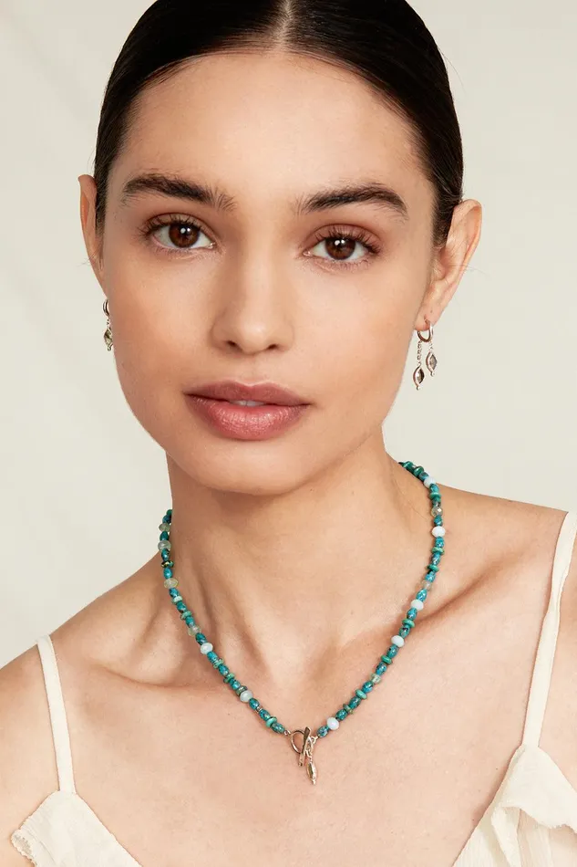 Indira Toggle Necklace Turquoise Mix Women Chan Luu Necklaces