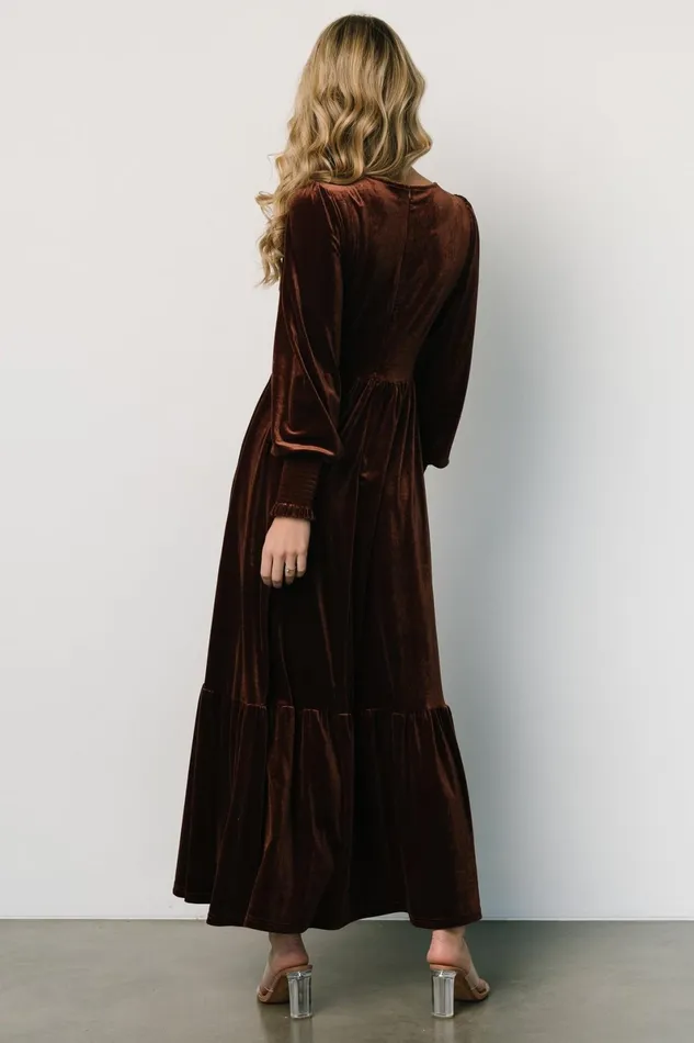 Ingrid Velvet Maxi Dress Chocolate Women Baltic Born Mother Of The Bride Ingrid Velvet Maxi Dress Chocolate Women Baltic Born Mother Of The Bride