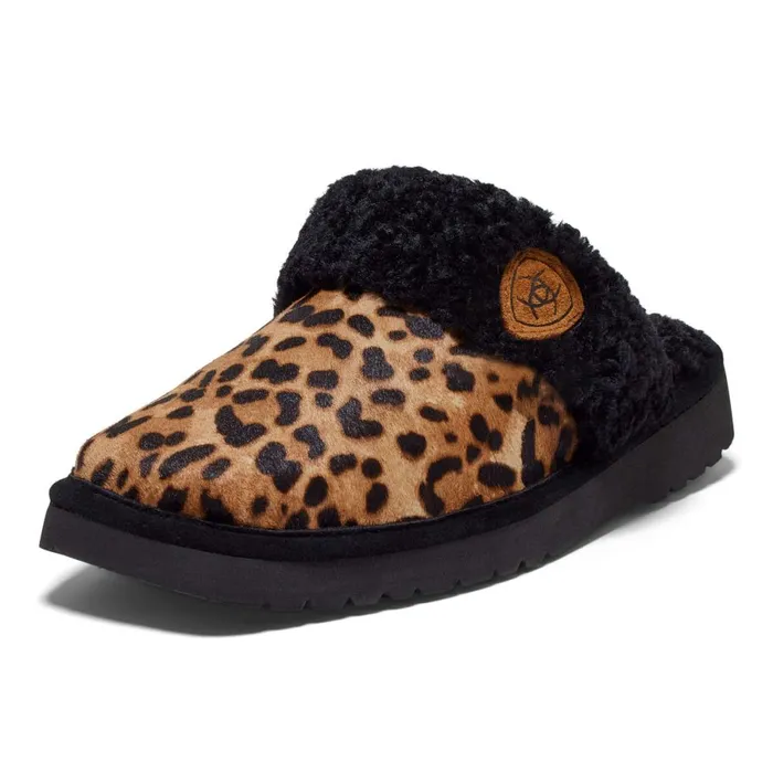 Jackie Square Toe Slipper Cheetah Hair On Women Ariat Slippers