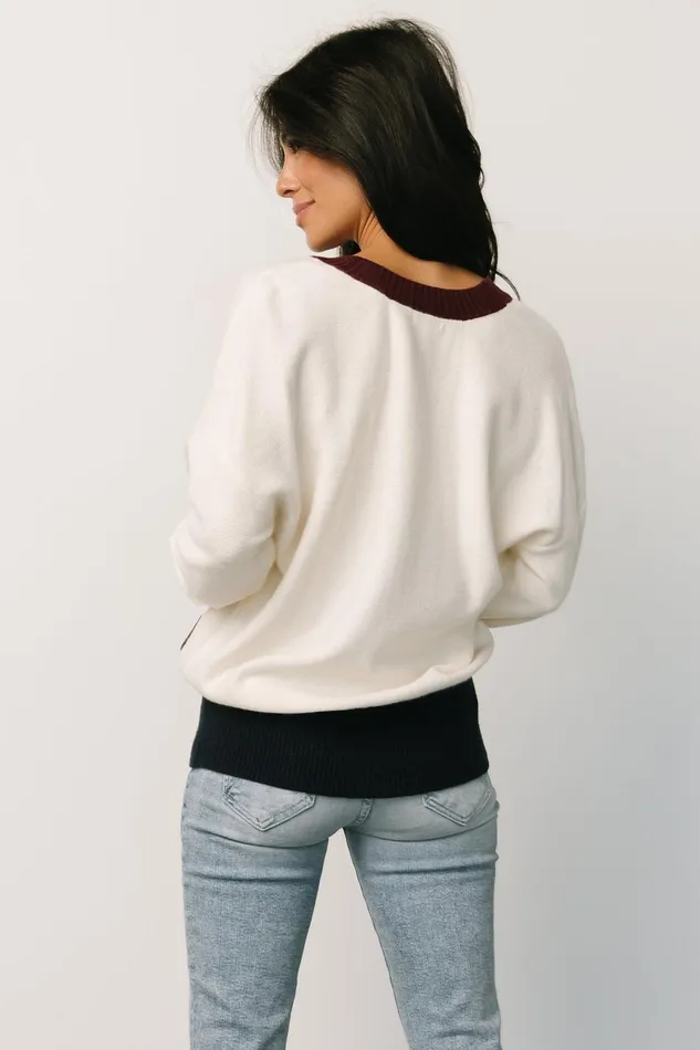 Jax Cardigan Cream Multi Women Baltic Born Cardigans Jax Cardigan Cream Multi Women Baltic Born Cardigans