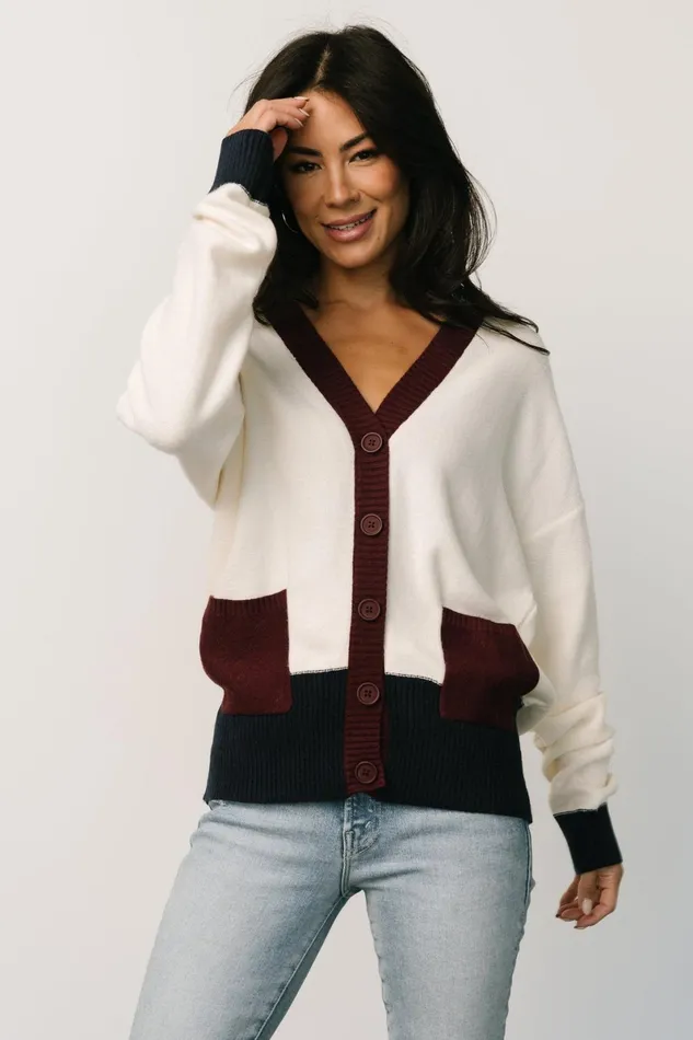 Jax Cardigan Cream Multi Women Baltic Born Cardigans Jax Cardigan Cream Multi Women Baltic Born Cardigans