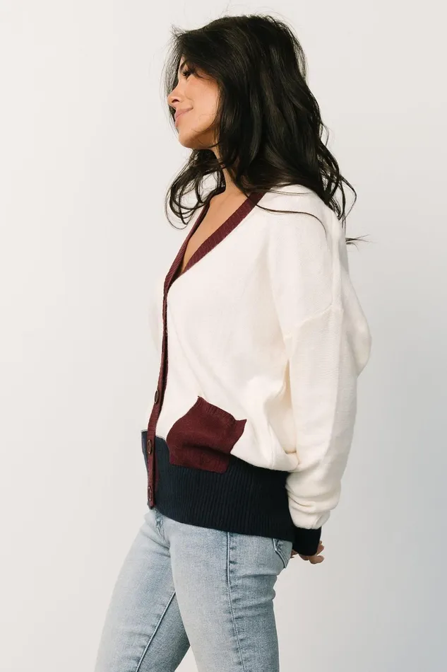 Jax Cardigan Cream Multi Women Baltic Born Cardigans Jax Cardigan Cream Multi Women Baltic Born Cardigans
