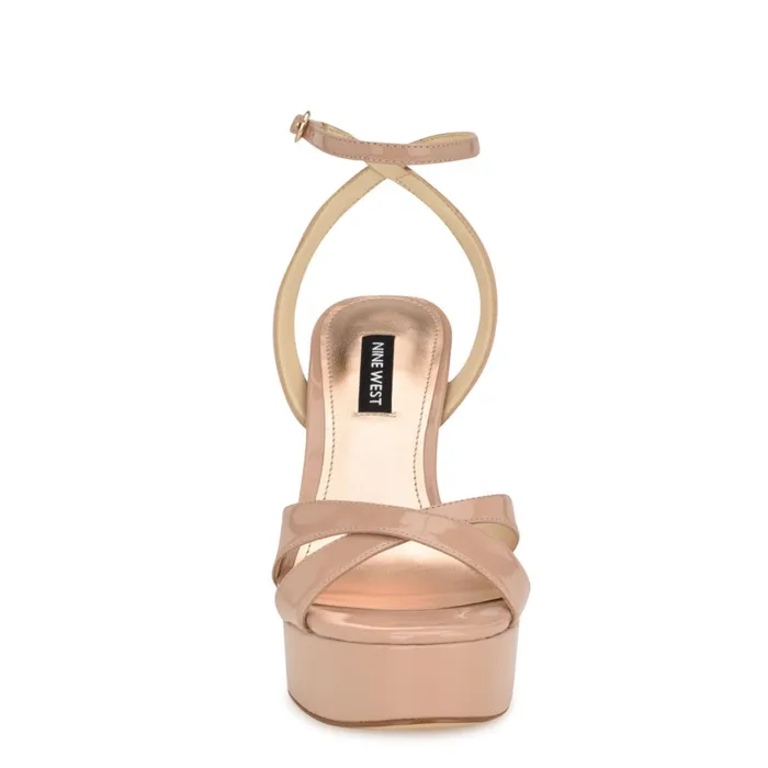 Jessie Platform Ankle Strap Sandals Light Natural Women Nine West Platforms Jessie Platform Ankle Strap Sandals Light Natural Women Nine West Platforms