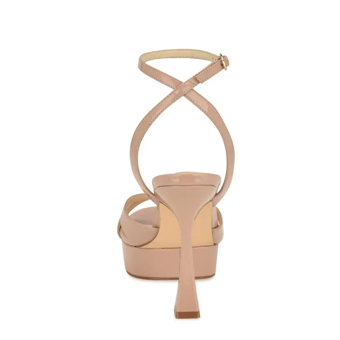 Jessie Platform Ankle Strap Sandals Light Natural Women Nine West Platforms Jessie Platform Ankle Strap Sandals Light Natural Women Nine West Platforms