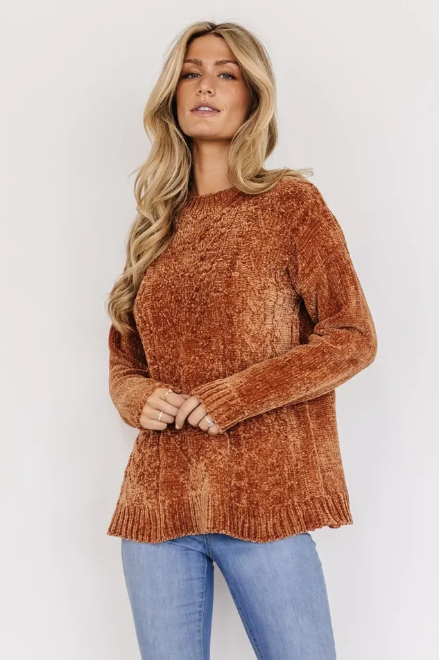 Jillian Knit Sweater Copper Women Baltic Born Sweaters