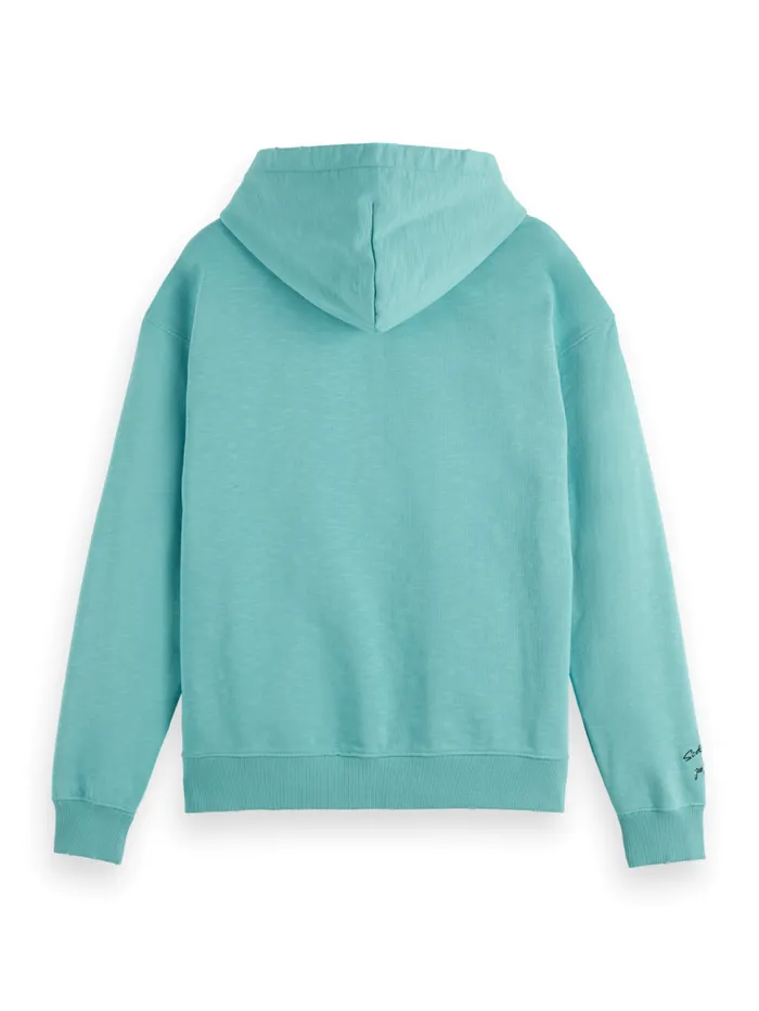 JOE JONAS X SCOTCH SODA WASHED ARTWORK HOODIE Ice Blue Men Scotch and Soda Sweatshirts and Hoodies JOE JONAS X SCOTCH SODA WASHED ARTWORK HOODIE Ice Blue Men Scotch and Soda Sweatshirts and Hoodies