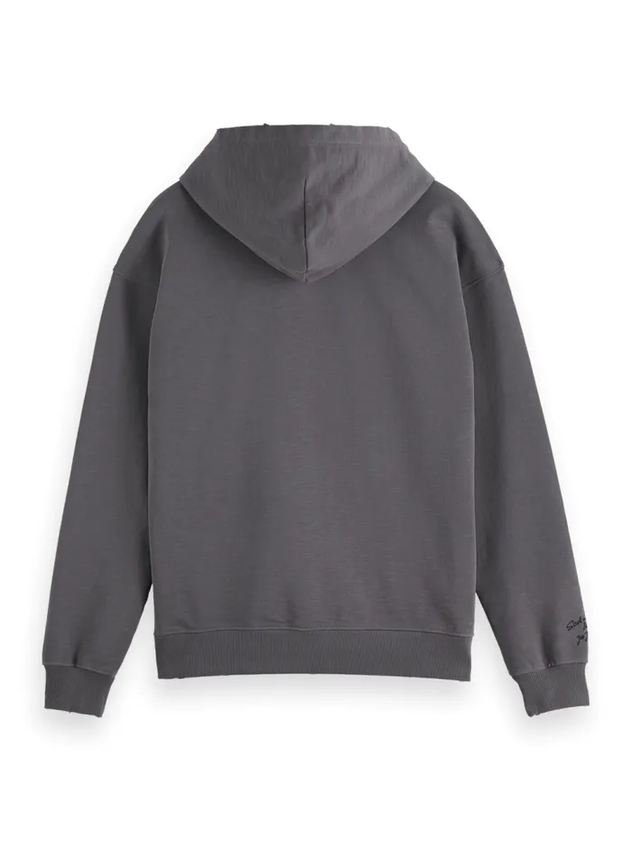 JOE JONAS X SCOTCH SODA WASHED ARTWORK HOODIE Ice Blue Men Scotch and Soda Sweatshirts and Hoodies JOE JONAS X SCOTCH SODA WASHED ARTWORK HOODIE Ice Blue Men Scotch and Soda Sweatshirts and Hoodies