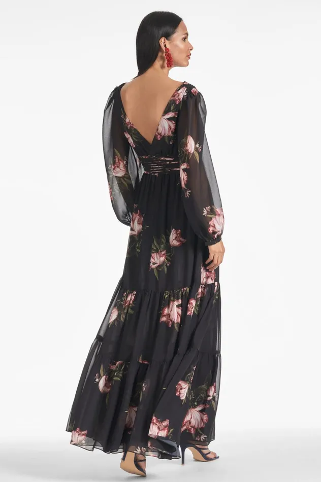 Jules Gown 8211 Noir Blossom Women Sachin and Babi Covered