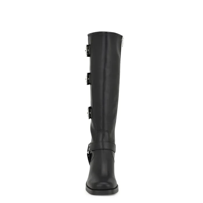 Karry Heeled Moto Boots Black Women Nine West Boots and Booties Karry Heeled Moto Boots Black Women Nine West Boots and Booties