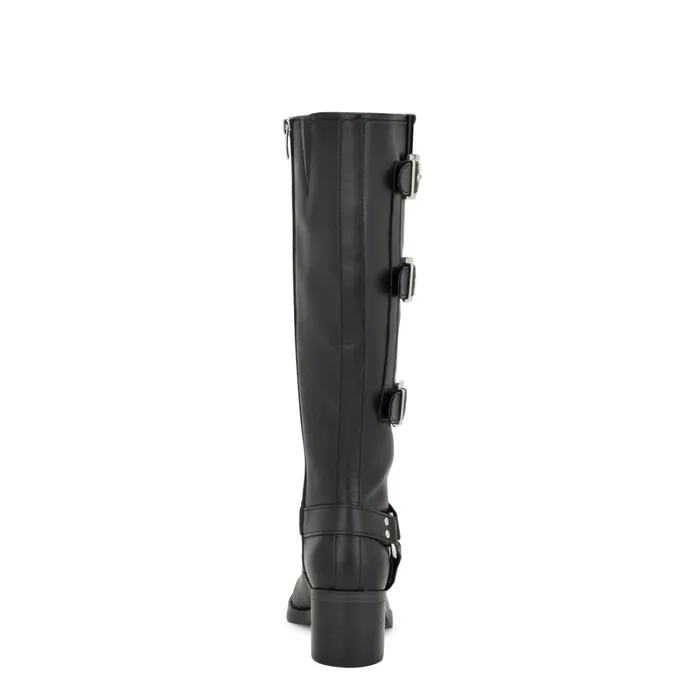 Karry Heeled Moto Boots Black Women Nine West Boots and Booties Karry Heeled Moto Boots Black Women Nine West Boots and Booties