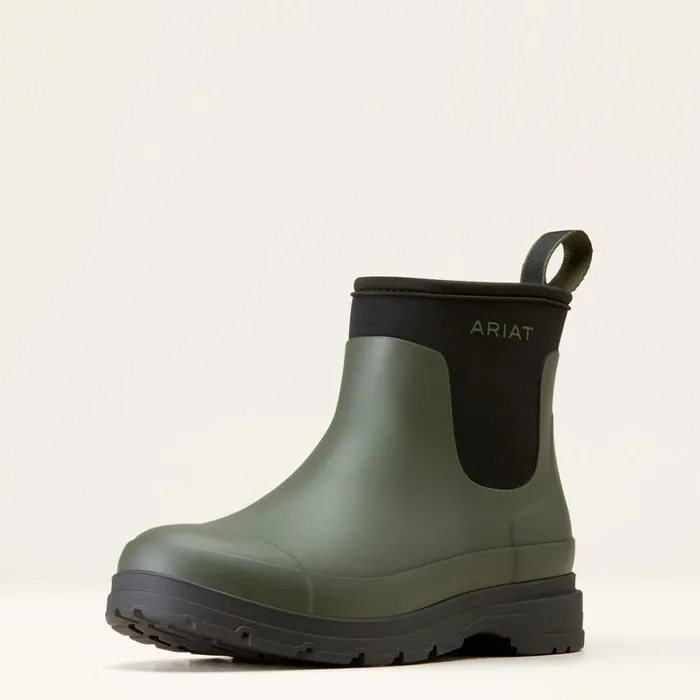 Kelmarsh Shortie Rubber Boot Dark Olive Women Ariat Waterproof Boots