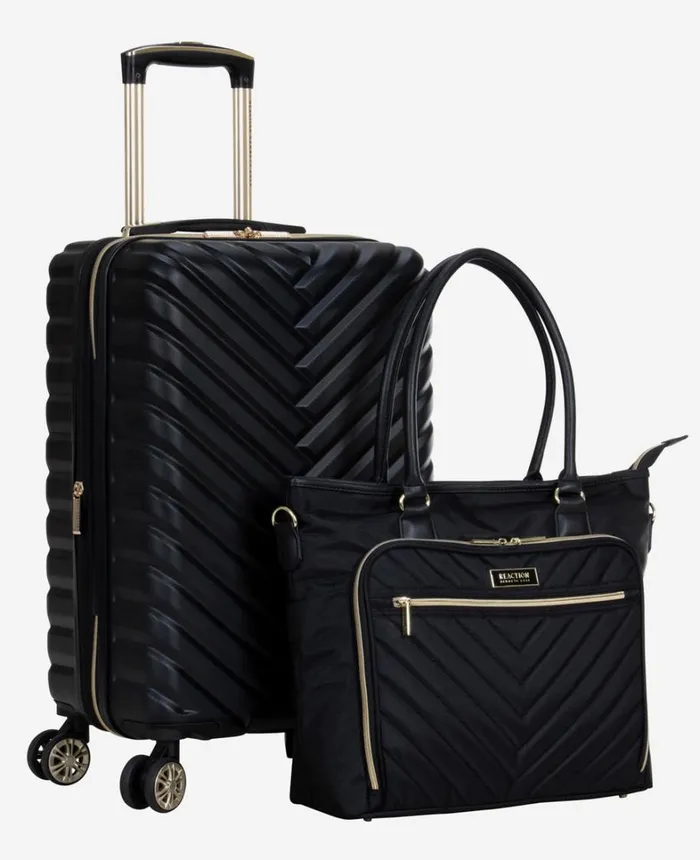 Kenneth Cole Bags Women 2Pc Bundle 20Inch Carry On Madison Square Travel Suitcase and Chelsea 15Inch Laptop Travel Tote Black Kenneth Cole Bags Women 2Pc Bundle 20Inch Carry On Madison Square Travel Suitcase and Chelsea 15Inch Laptop Travel Tote Black