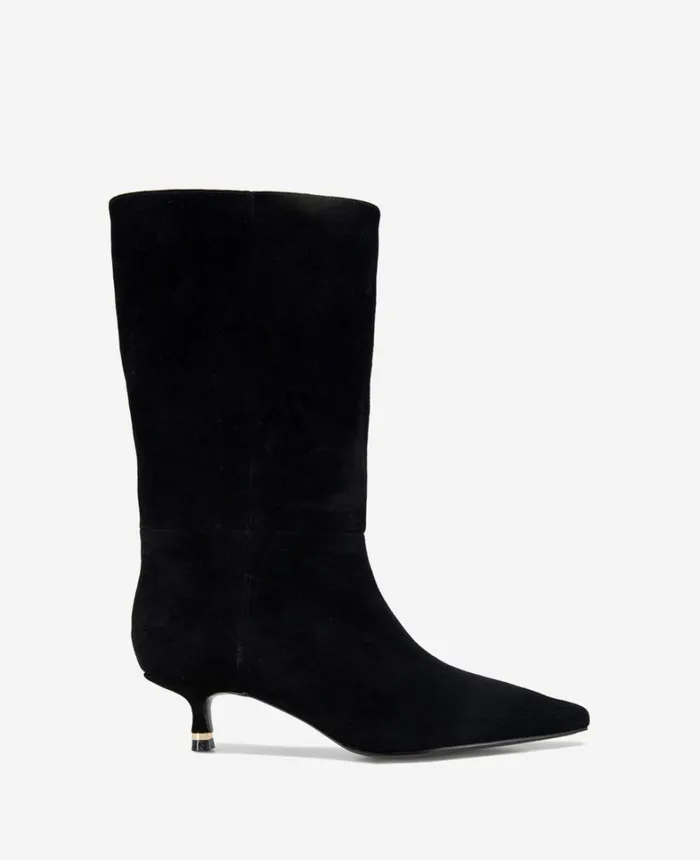 Kenneth Cole Boots and Booties Women Meryl Suede Bootie Black Suede