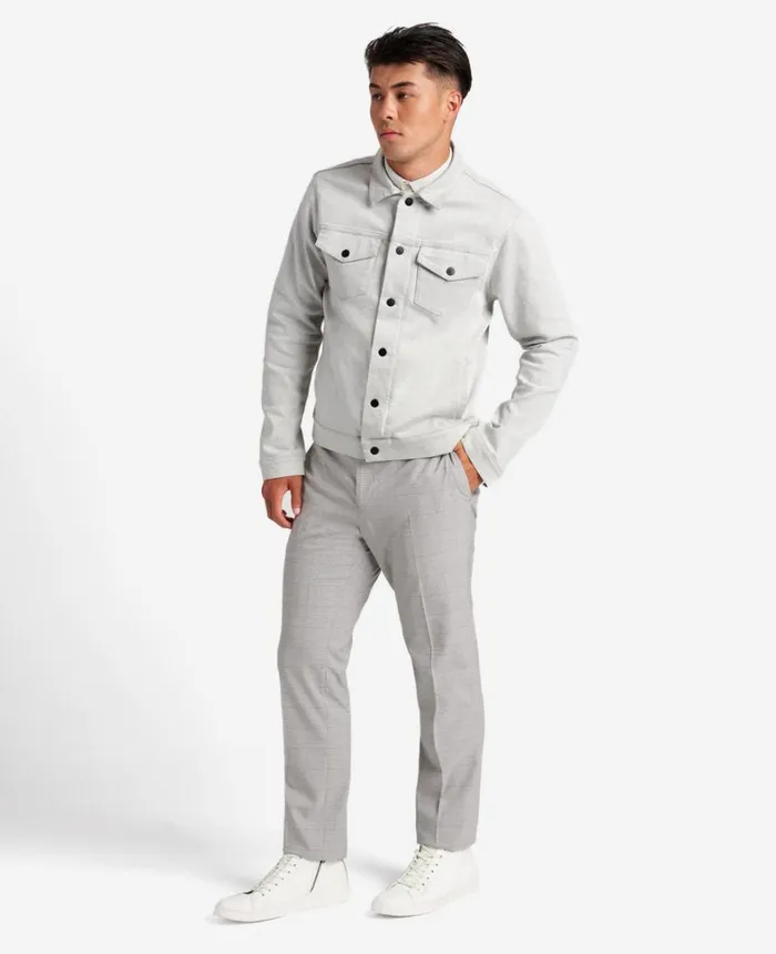 Kenneth Cole Denim Men Slim Fit Denim Jacket Moore 8211 Cream Kenneth Cole Denim Men Slim Fit Denim Jacket Moore 8211 Cream
