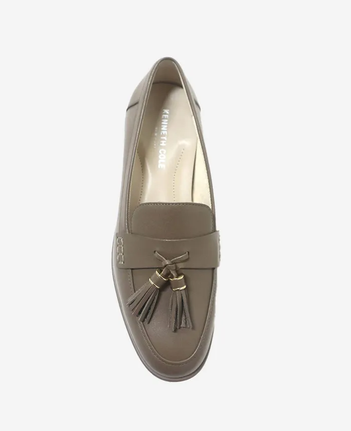 Kenneth Cole Flats and Loafers Women Lyra Leather Loafer Shitake Leather Kenneth Cole Flats and Loafers Women Lyra Leather Loafer Shitake Leather