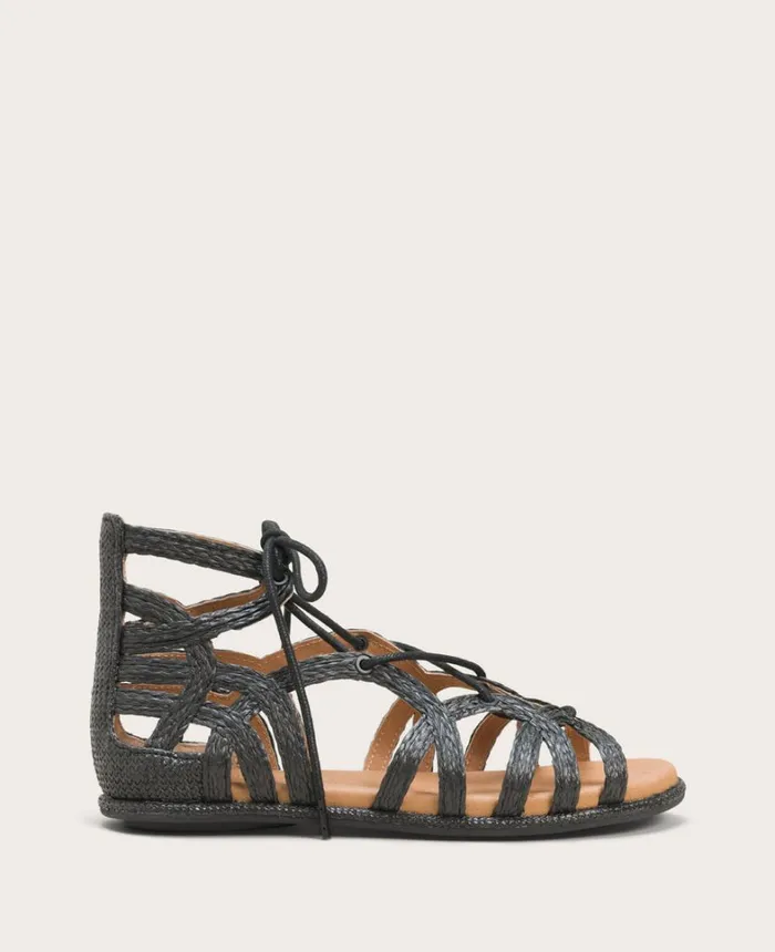 Kenneth Cole Sandals and Wedges Women GENTLE SOULS Break My Heart Gladiator Sandal Black Raffia Kenneth Cole Sandals and Wedges Women GENTLE SOULS Break My Heart Gladiator Sandal Black Raffia