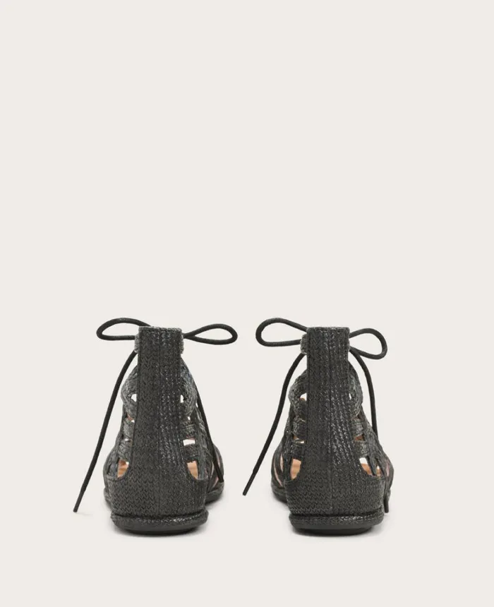 Kenneth Cole Sandals and Wedges Women GENTLE SOULS Break My Heart Gladiator Sandal Black Raffia Kenneth Cole Sandals and Wedges Women GENTLE SOULS Break My Heart Gladiator Sandal Black Raffia