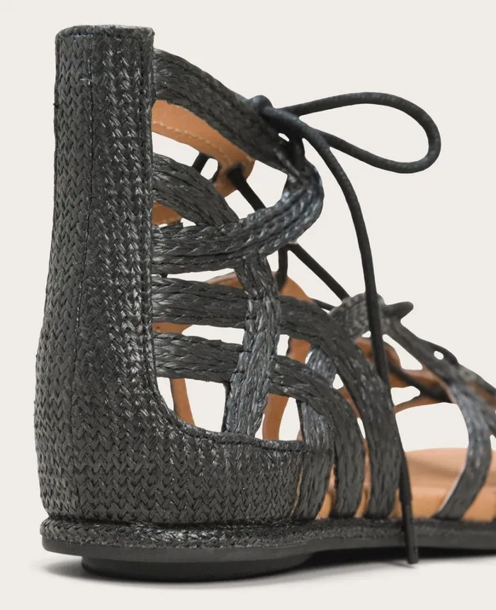 Kenneth Cole Sandals and Wedges Women GENTLE SOULS Break My Heart Gladiator Sandal Black Raffia Kenneth Cole Sandals and Wedges Women GENTLE SOULS Break My Heart Gladiator Sandal Black Raffia