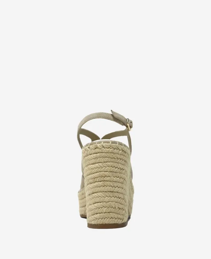 Kenneth Cole Sandals and Wedges Women The Solace Platform Espadrille Wedge Sandal Almond Suede Kenneth Cole Sandals and Wedges Women The Solace Platform Espadrille Wedge Sandal Almond Suede