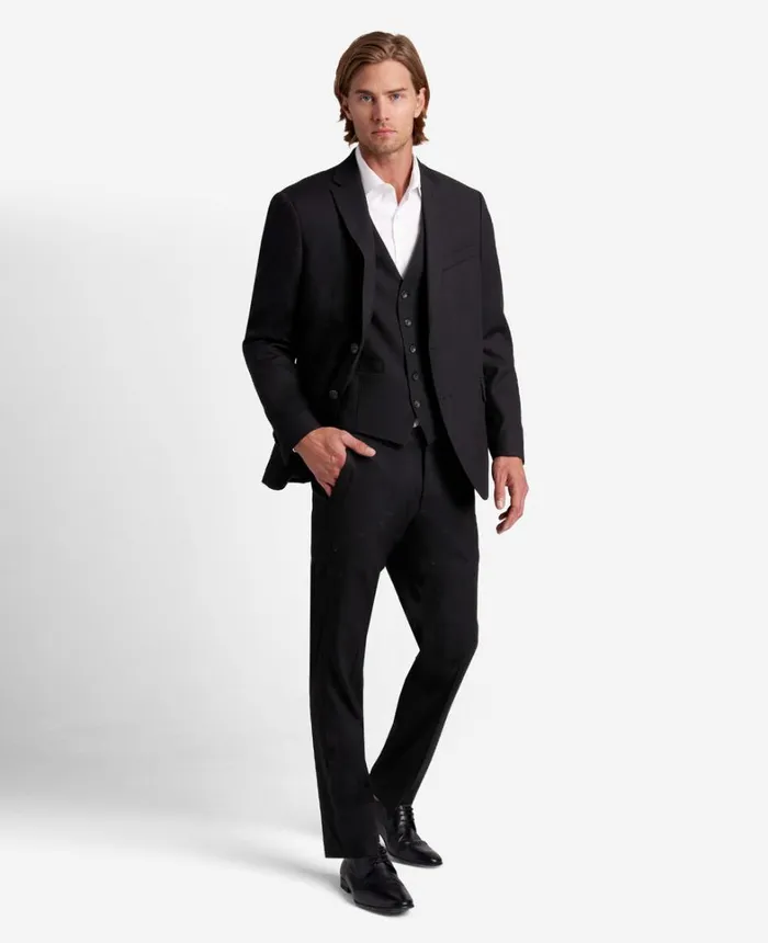 Kenneth Cole Suits and Suit Separates Men Ready Flex SlimFit Suit Separate Vest Black Kenneth Cole Suits and Suit Separates Men Ready Flex SlimFit Suit Separate Vest Black