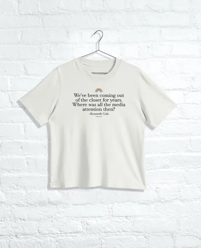 Kenneth Cole TShirts MenWomen CLOSET Regular Tee Faded Bone