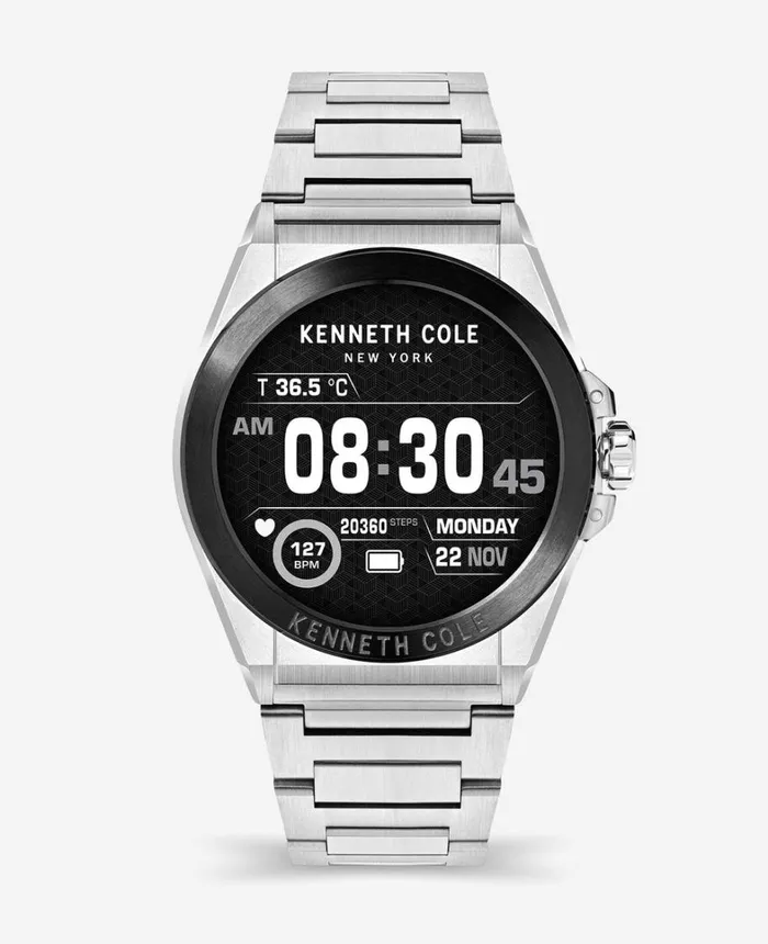 Kenneth Cole Watches Men The Wellness Smartwatch 20 With Stainless Steel Bracelet Stainless Steel Kenneth Cole Watches Men The Wellness Smartwatch 20 With Stainless Steel Bracelet Stainless Steel