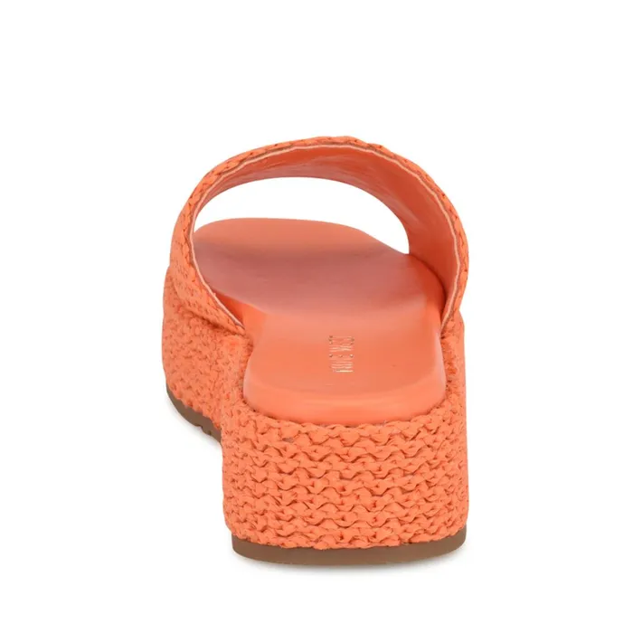 Keziah Flatform Slide Sandals Orange Women Nine West Casual Keziah Flatform Slide Sandals Orange Women Nine West Casual