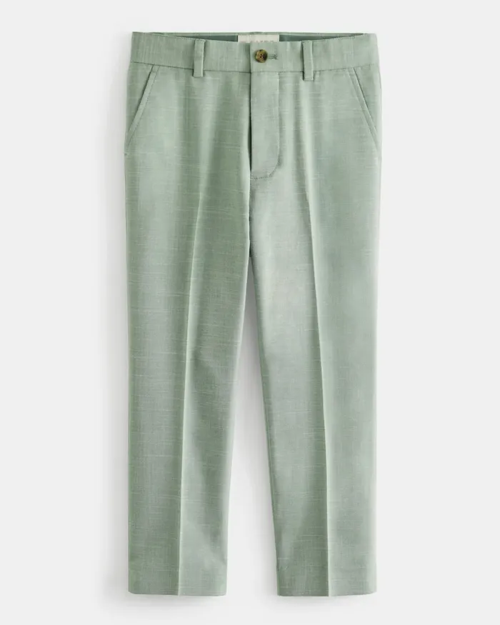 Kids ANGHEL 8211 Marled Pleated Suit Trousers Green Ted Baker Older Boys Kids ANGHEL 8211 Marled Pleated Suit Trousers Green Ted Baker Older Boys