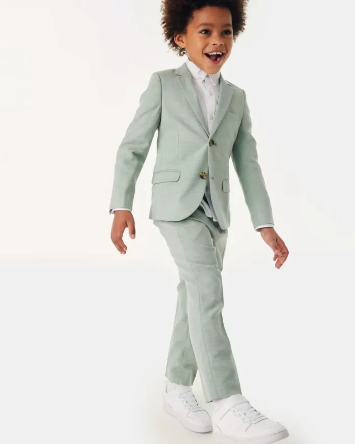 Kids ANGHEL 8211 Marled Pleated Suit Trousers Green Ted Baker Older Boys Kids ANGHEL 8211 Marled Pleated Suit Trousers Green Ted Baker Older Boys